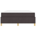 vidaXL Cadru de pat cu saltea Maro închis 160 x 200 cm țesătură