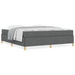 vidaXL Pat cu arcuri Gri închis și Alb și Gri închis 180 x 200 cm vidaXL Pat cu arcuri Gri închis și Alb și Gri închis 180 x 200 cm
