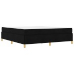 vidaXL Pat cu arcuri Negru și Alb și Negru 180 x 200 cm țesătură vidaXL Pat cu arcuri Negru și Alb și Negru 180 x 200 cm țesătură
