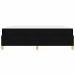vidaXL Pat cu arcuri Negru și Alb și Negru 180 x 200 cm țesătură vidaXL Pat cu arcuri Negru și Alb și Negru 180 x 200 cm țesătură
