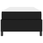 vidaXL Cadru de pat cu saltea Negru 90 x 190 cm Piele artificială