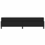vidaXL Cadru de pat cu saltea Negru 90 x 190 cm Piele artificială