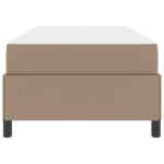 vidaXL Cadru de pat cu saltea Cappuccino 90 x 190 cm Piele artificială