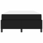 vidaXL Cadru de pat cu saltea Negru 120 x 190 cm Piele artificială