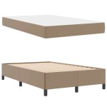 vidaXL Cadru de pat cu saltea cu saltea Cappuccino 120 x 190 cm