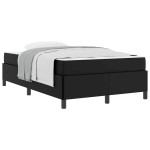 vidaXL Cadru de pat cu saltea Negru 120 x 200 cm Piele artificială
