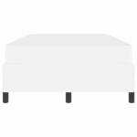 vidaXL Cadru de pat cu saltea Alb 120 x 200 cm țesătură