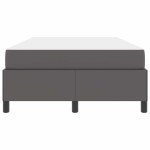 vidaXL Cadru de pat cu saltea Gri 120 x 200 cm Piele artificială