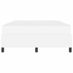 vidaXL Cadru de pat cu saltea Alb 140 x 190 cm Piele artificială