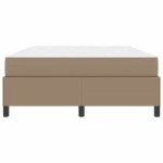 vidaXL Cadru de pat cu saltea cu saltea Cappuccino 140 x 190 cm