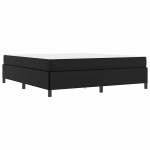 vidaXL Cadru de pat cu saltea Negru 180 x 200 cm Piele artificială