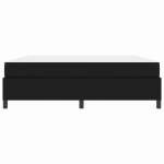 vidaXL Cadru de pat cu saltea Negru 180 x 200 cm Piele artificială