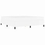 vidaXL Cadru de pat cu saltea Alb 180 x 200 cm Piele artificială