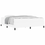 vidaXL Cadru de pat cu saltea Alb 180 x 200 cm Piele artificială