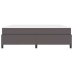 vidaXL Cadru de pat cu saltea Gri 180 x 200 cm Piele artificială