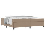 vidaXL Cadru de pat cu saltea cu saltea Cappuccino 200 x 200 cm