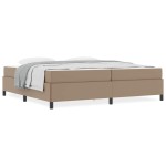 vidaXL Cadru de pat cu saltea cu saltea Cappuccino 200 x 200 cm