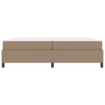 vidaXL Cadru de pat cu saltea cu saltea Cappuccino 200 x 200 cm