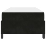 vidaXL Cadru de pat cu saltea Negru 90 x 190 cm țesătură
