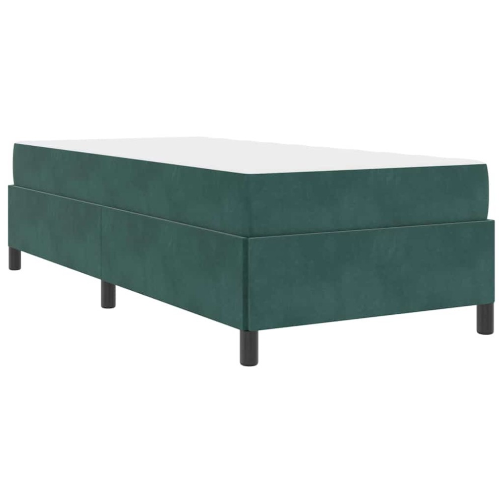 vidaXL Cadru de pat Altele Alb și gri deschis 90 x 190 cm Catifea