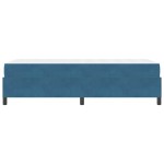 vidaXL Cadru de pat Albastru închis și alb 90 x 190 cm Catifea