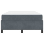 vidaXL Cadru de pat cu saltea Gri închis și Alb 120 x 190 cm Catifea