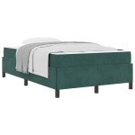 vidaXL Cadru de pat cu saltea Verde închis și alb 120 x 190 cm Catifea vidaXL Cadru de pat cu saltea Verde închis și alb 120 x 190 cm Catifea