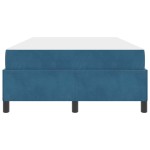 vidaXL Cadru de pat cu saltea Albastru închis 120 x 190 cm țesătură