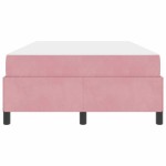 vidaXL Cadru de pat cu saltea Roz 120 x 190 cm țesătură