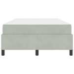 vidaXL Cadru de pat cu saltea Gri deschis 120 x 200 cm țesătură