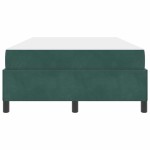 vidaXL Cadru de pat cu saltea Verde închis 120 x 200 cm țesătură