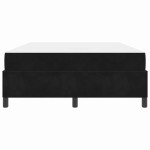 vidaXL Cadru de pat cu saltea Negru și Alb 140 x 200 cm Catifea