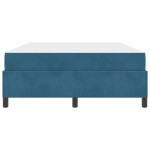 vidaXL Cadru de pat cu saltea Albastru închis 140 x 200 cm țesătură