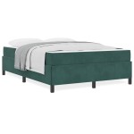 vidaXL Cadru de pat Verde închis, verde și alb 160 x 200 cm Catifea vidaXL Cadru de pat Verde închis, verde și alb 160 x 200 cm Catifea