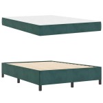 vidaXL Cadru de pat Verde închis, verde și alb 160 x 200 cm Catifea vidaXL Cadru de pat Verde închis, verde și alb 160 x 200 cm Catifea