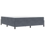 vidaXL Cadru de pat Gri închis, gri și alb 180 x 200 cm Catifea