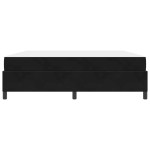 vidaXL Cadru de pat cu saltea Negru 180 x 200 cm țesătură