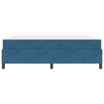 vidaXL Cadru de pat cu saltea Albastru închis 180 x 200 cm țesătură