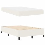 vidaXL Cadru de pat Crem 120 x 200 cm Țesătură de catifea