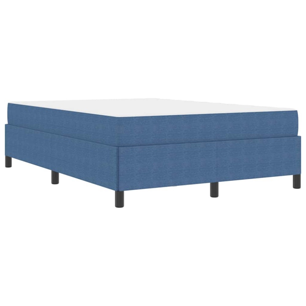 vidaXL Cadru de pat Altele albastru 140 x 190 cm Țesătură de catifea
