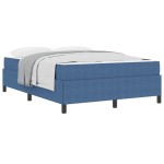 vidaXL Cadru de pat albastru 140 x 190 cm Țesătură de catifea vidaXL Cadru de pat albastru 140 x 190 cm Țesătură de catifea