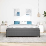 vidaXL Cadru de pat Gri deschis 180 x 200 cm Țesătură de catifea vidaXL Cadru de pat Gri deschis 180 x 200 cm Țesătură de catifea