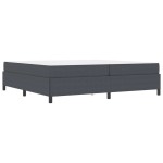 vidaXL Cadru de pat Gri închis 200 x 200 cm Țesătură de catifea vidaXL Cadru de pat Gri închis 200 x 200 cm Țesătură de catifea