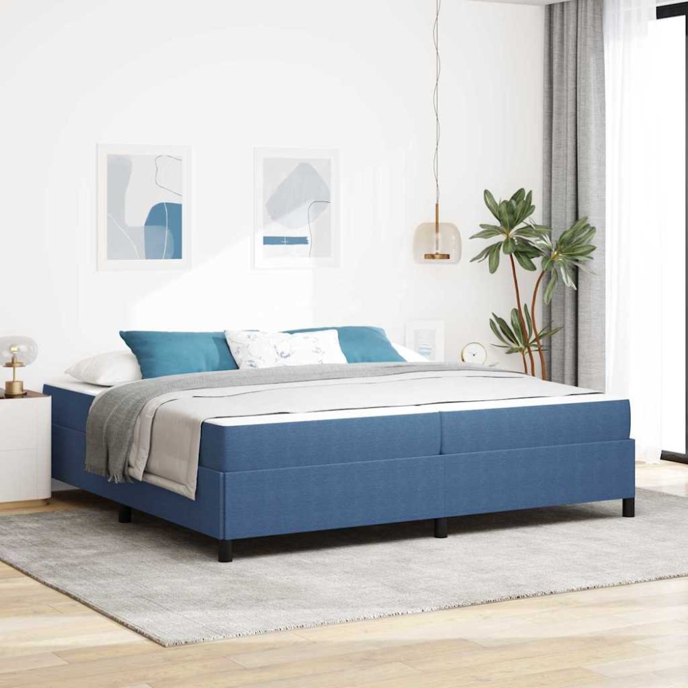 vidaXL Cadru de pat Altele albastru 100 x 200 cm Țesătură de catifea