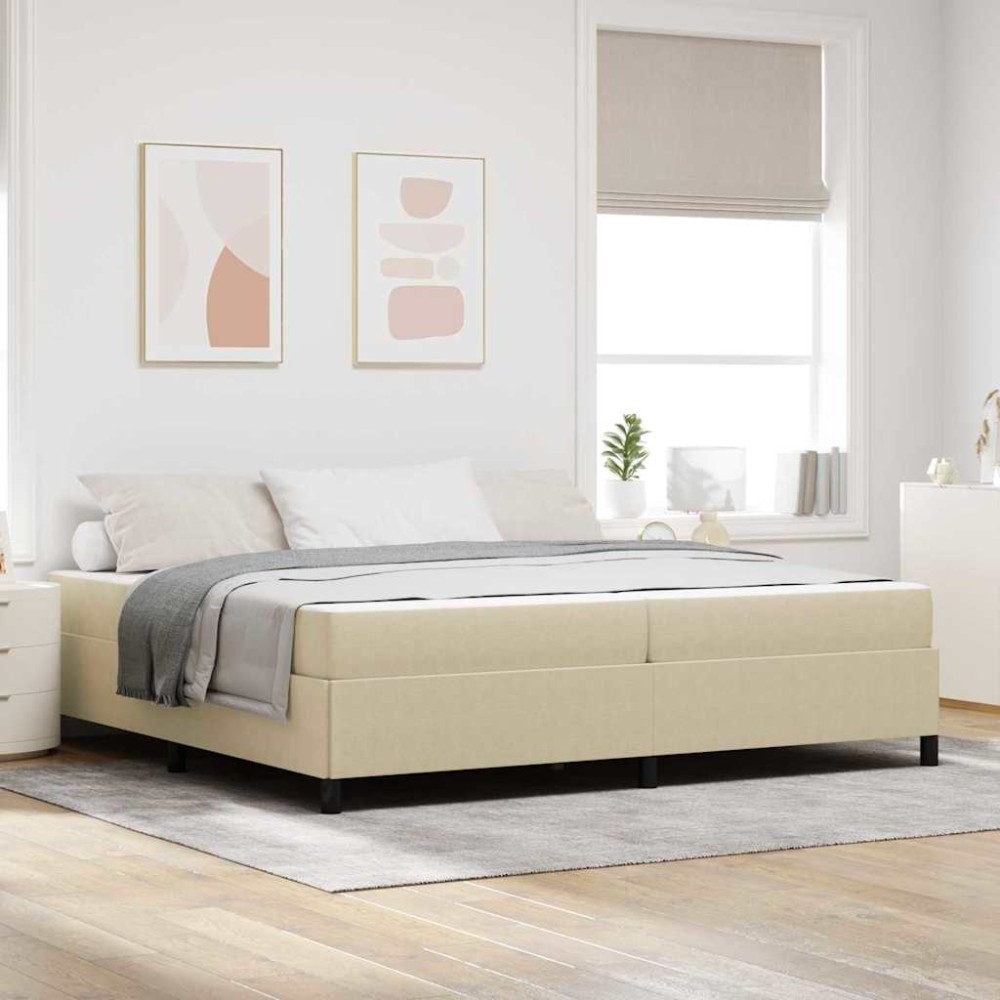 vidaXL Cadru de pat gri verde deschis 200 x 200 cm Țesătură de catifea