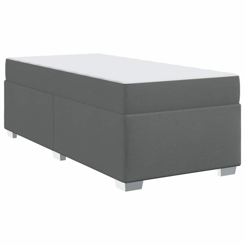 vidaXL Cadru de pat Gri închis 80 x 200 cm țesătură
