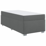 vidaXL Cadru de pat Gri închis 90 x 200 cm țesătură vidaXL Cadru de pat Gri închis 90 x 200 cm țesătură