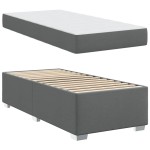 vidaXL Cadru de pat Gri închis 90 x 200 cm țesătură vidaXL Cadru de pat Gri închis 90 x 200 cm țesătură