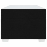 vidaXL Cadru de pat cu saltea Negru 100 x 200 cm țesătură