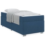 vidaXL Cadru de pat albastru 100 x 200 cm țesătură vidaXL Cadru de pat albastru 100 x 200 cm țesătură